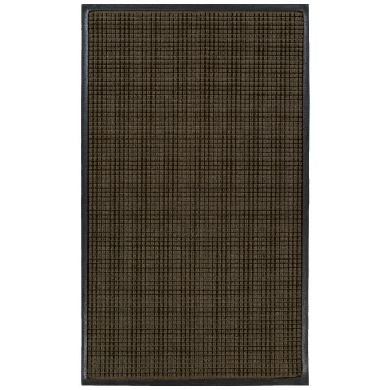 Picture of M+A Matting WaterHog Squares Classic Floor Mat, 3ft x 10ft, Dark Brown