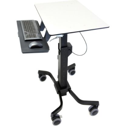 Picture of Ergotron TeachWell 31in Mobile Digital Workspace Workstation, 52-4/5inH x 31inW x 24-1/10inD, Graphite Gray