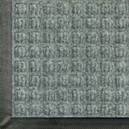 Picture of M+A Matting WaterHog Squares Classic Floor Mat, 6ft x 12ft, Medium Gray