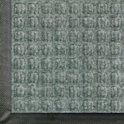 Picture of M+A Matting WaterHog Squares Classic Floor Mat, 6ft x 20ft, Medium Grey