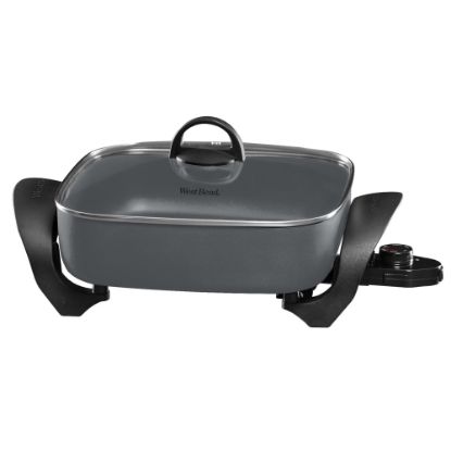 Picture of West Bend 12in Non-Stick Electric Skillet, Gray