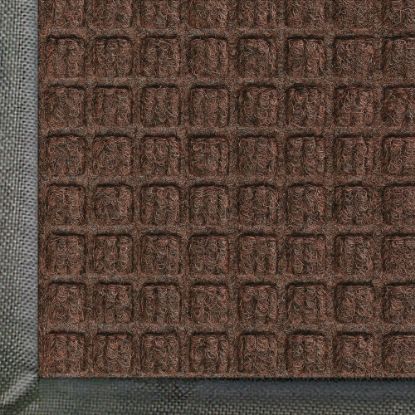 Picture of M+A Matting WaterHog Squares Classic Floor Mat, 4ft x 6ft, Dark Brown