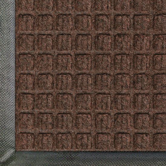 Picture of M+A Matting WaterHog Squares Classic Floor Mat, 4ft x 6ft, Dark Brown