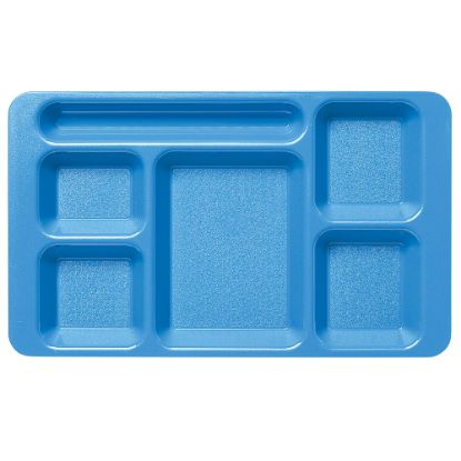 Picture of Cambro Camwear 5-Compartment Trays, 15inW, Blue, Pack Of 24 Trays