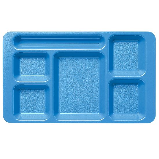 Picture of Cambro Camwear 5-Compartment Trays, 15inW, Blue, Pack Of 24 Trays