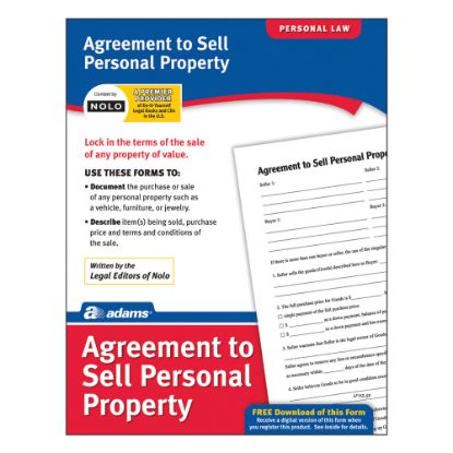 Picture of Adams Agreement To Sell Personal Property