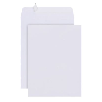 Picture of Office Depot Brand  9in x 12in Catalog Envelopes, Clean Seal, 30% Recycled, White, Box Of 125