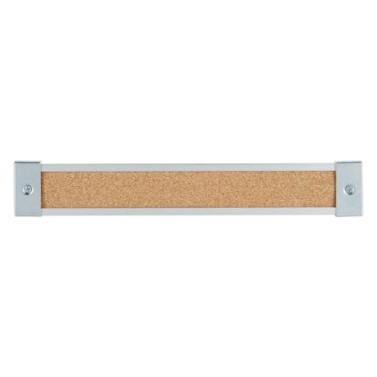 Picture of Quartet Natural Cork Bulletin Bar, 2in x 124in, White