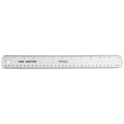 Picture of Westcott Shatterproof Ruler, 12in, Clear