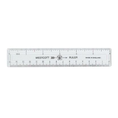 Picture of Acme Durable Plastic 6in Clear Ruler