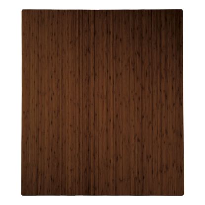 Picture of Realspace Bamboo Chair Mat, 36in x 48in, Brown