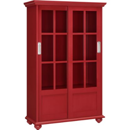 Picture of Ameriwood Home Aaron Lane 51inH 4-Shelf Bookcase, Red