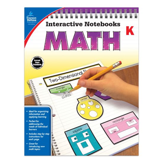 Picture of Carson-Dellosa Interactive Notebook For Math, Kindergarten