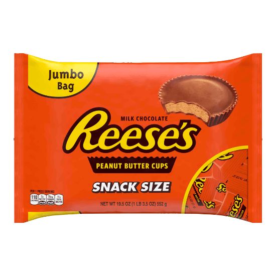 Picture of Reeses Snack-Size Peanut Butter Cups, 19.5 Oz Bag