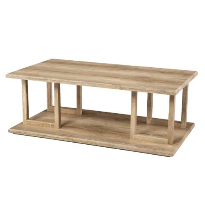 Picture of SEI Furniture Markworth Geometric Cocktail Table, 15-1/2inH x 42inW x 23-3/4inD, Natural