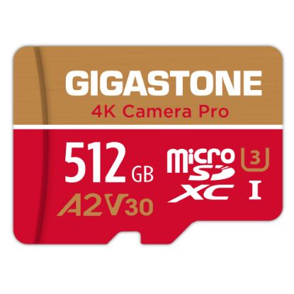 Picture of Dane-Elec Gigastone 4K Class10 U3 A2 V30 Camera Pro MicroSDXC Card, 512GB