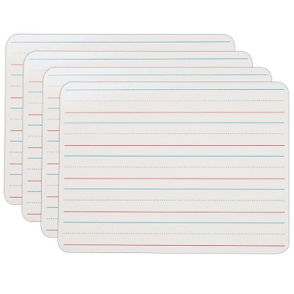 Picture of Flipside 2-Sided Dry-Erase Boards, 9in x 12in, Plain/Ruled, Pack Of 4 Boards