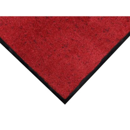 Picture of M+A Matting Colorstar Floor Mat, 3ft x 10ft, Black/Red