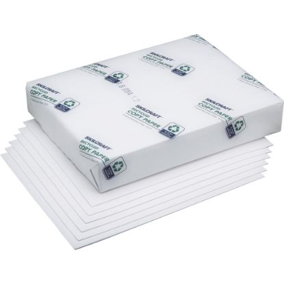 Picture of SKILCRAFT Bond Copy Paper, White, Letter (8.5in x 11in), 5000 Sheets Per Case, 92 Brightness, 50% Recycled (AbilityOne 0007-15 037-60654), Case Of 10 Reams