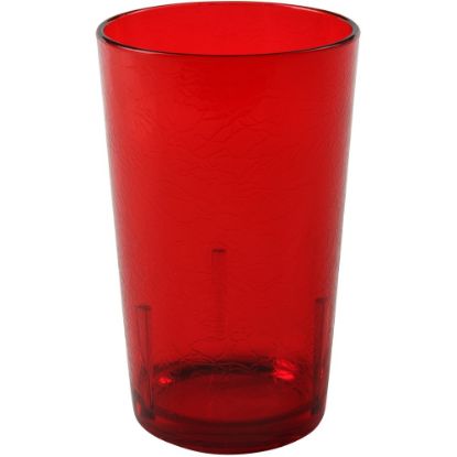 Picture of Cambro Del Mar Styrene Tumblers, 12 Oz, Ruby Red, Pack Of 36 Tumblers