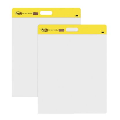 Picture of Post-it Super Sticky Easy Pads, 20in x 23in, 2 Pads, 20 Sheets/Pad, Lined, Back to School for Classrooms, Yellow