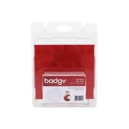 Picture of Badgy - Polyvinyl chloride (PVC) - 20 mil - white - 100 card(s) cards - for Badgy 100, 200, 1st Generation