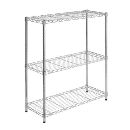 Picture of Honey-Can-Do Urban - Trolley - 3 shelves - steel - chrome