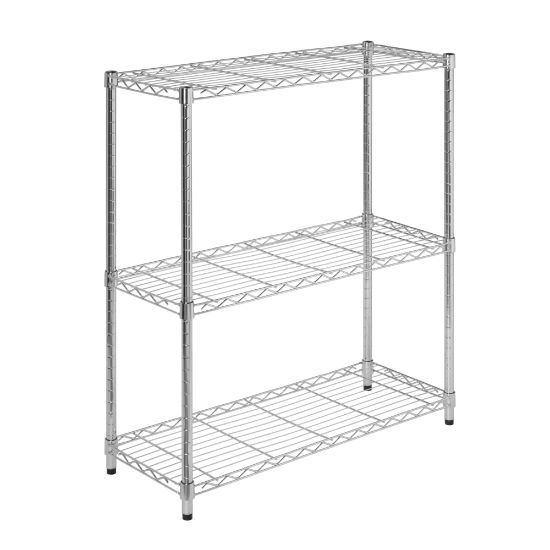 Picture of Honey-Can-Do Urban - Trolley - 3 shelves - steel - chrome