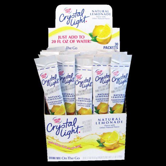 Picture of Crystal Light On The Go Mix Sticks, Lemon, Box Of 30 Packets