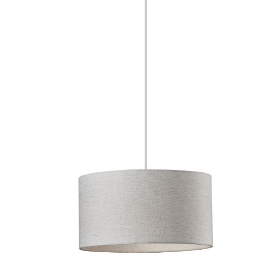 Picture of Adesso Harvest Drum Pendant Lamp, 15inW, White