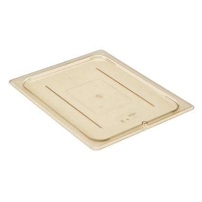 Picture of Cambro H-Pan High-Heat GN 1/2 Flat Covers, 3/8inH x 10-3/8inW x 12-3/4inD, Amber, Pack Of 6 Covers