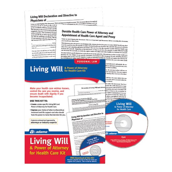 Picture of Adams Living Will & Power of Attorney for Healthcare Kit