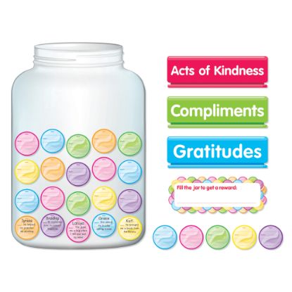 Picture of Scholastic Teachers Friend Kindness And Gratitude Jar Bulletin Board Set, Grades 2 - 5