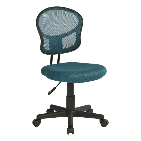 Picture of Office Star Mesh Mid-Back Task Chair, Blue/Black