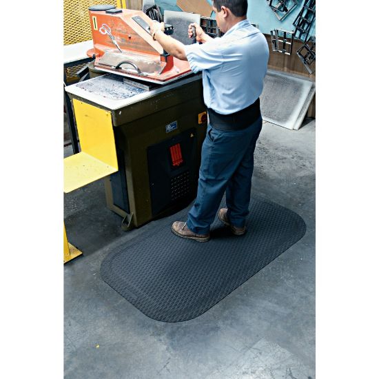 Picture of M+A Matting Hog Heaven Floor Mat, 5/8in Thick, 3ft x 12ft, Black