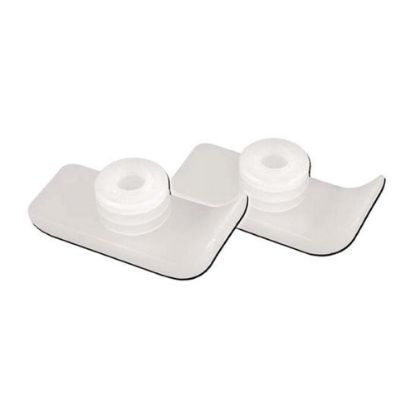 Picture of Medline Guardian Walker Ski/Glider Caps, White, Case Of 6 Pairs