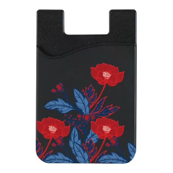 Picture of OTM Essentials Mobile Phone Wallet Sleeve, 3.5inH x 2.3inW x 0.1inD, Red Poppies, OP-TI-Z124A