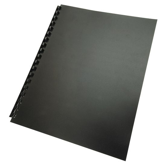 Picture of GBC 100% Recycled Poly Binding Covers, 8 1/2in x 11in, Black, Pack Of 25