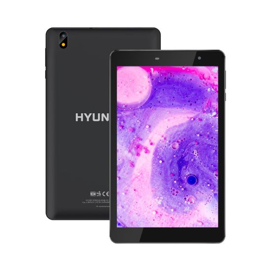 Picture of Hyundai HYtab Pro 8LA1 Wi-Fi Tablet, 8in Screen, 4GB Memory, 64GB Storage, Android 11, Black