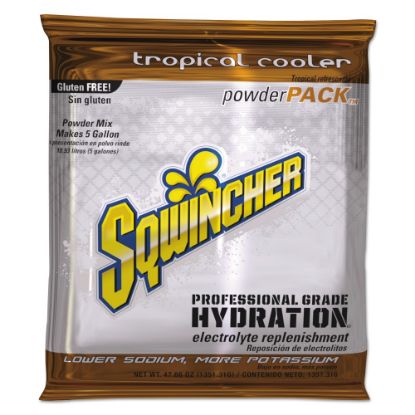 Picture of Sqwincher Powder Packs, Tropical Cooler, 47.66 Oz, Case Of 16