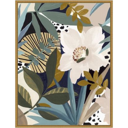 Picture of Amanti Art Floral Symphony I by Eva Watts Framed Canvas Wall Art Print, 24inH x 18inW, Gold