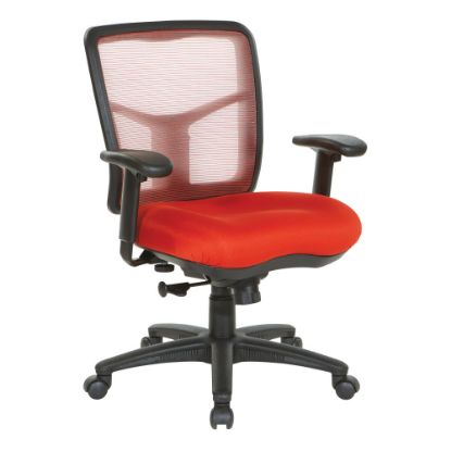 Picture of Office Star Pro-Line II Air Mist Ergonomic Mesh Mid-Back Manager Chair, Red