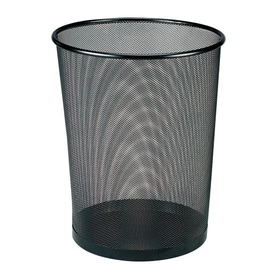 Picture of Office Depot Brand Black Mesh Wastebasket