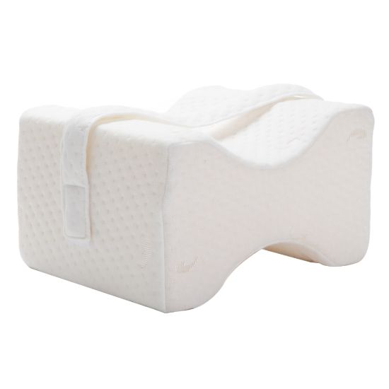 Picture of Mind Reader Orthopedic Foam Knee Pillow, 5-3/4inH x 8inW x 10inD, White