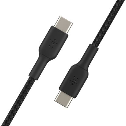 Picture of Belkin BoostCharge Braided USB-C To USB-C Cable, 1M/3.3ft, Black