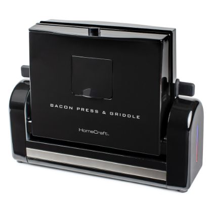 Picture of Nostalgia Electrics NFBG2BK Bacon Press & Griddle, 5in x 11in