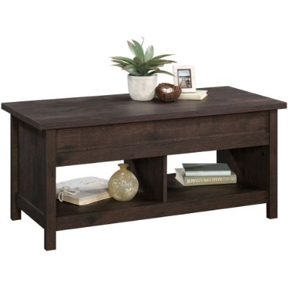 Picture of Sauder Cannery Bridge Lift-Top Coffee Table, 19inH x 43inW x 19inD, Coffee Oak