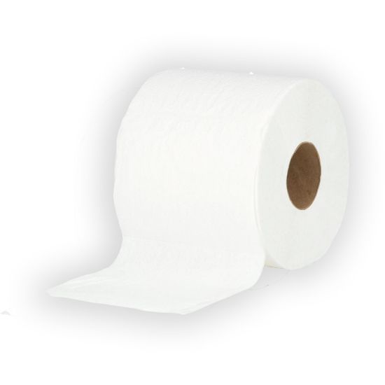 Picture of SKILCRAFT 2-ply Toilet Tissue Paper - 2 Ply - 4in x 4in - 450 Sheets/Roll - White - Individually Wrapped, Perforated - For Toilet - 40 Rolls Per Box - 80 / Carton