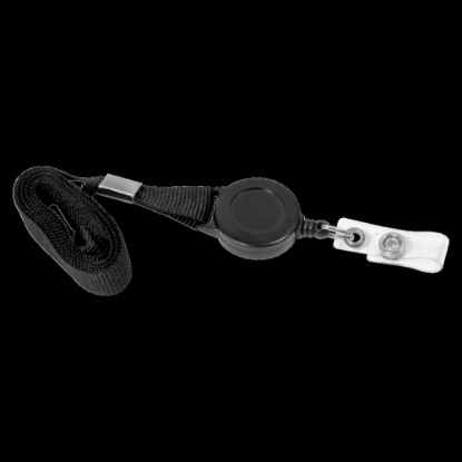 Picture of SICURIX Lanyard Card Reel - 12 / Pack - 36in Length - Black