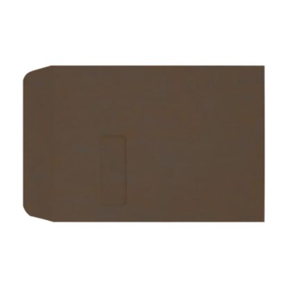 Picture of LUX #9 1/2 Open-End Window Envelopes, Top Left Window, Gummed Seal, Chocolate, Pack Of 1,000